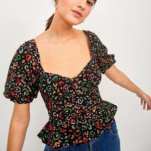 FARM Rio Leopard Blouse
